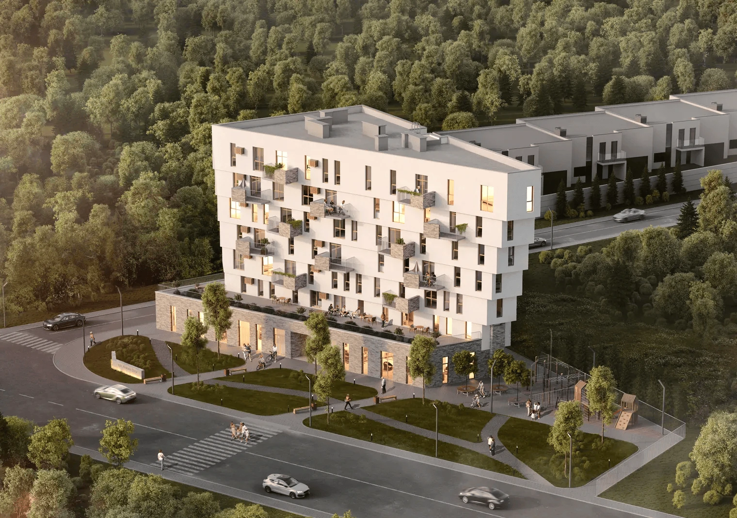 Heroiv Krut – apartment building, project visualisation