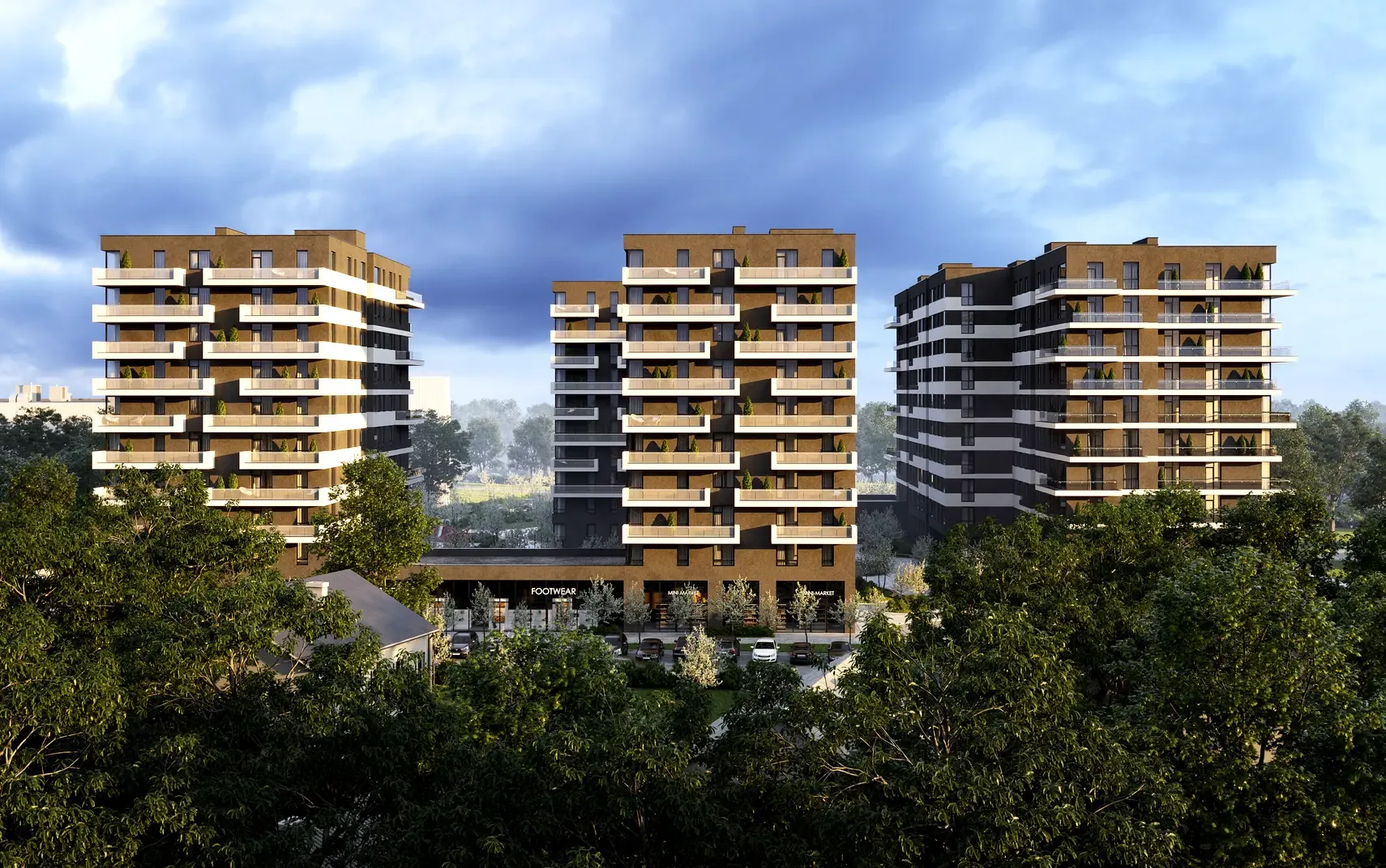 AVALON FLEX – residential complex, project visualisation