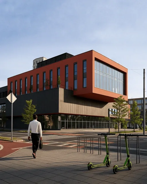 GALAS – public building, project visualisation