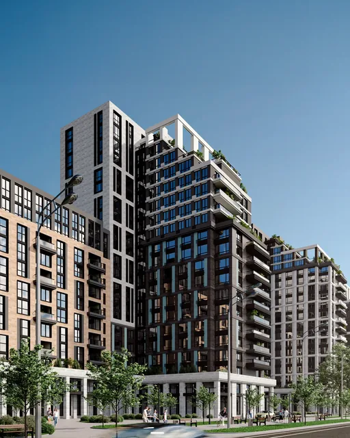 KASKAD RESIDENCE – residential complex, project visualisation