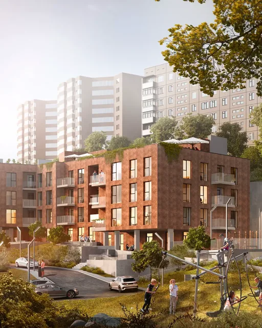 Lysenytska – residential complex, project visualisation