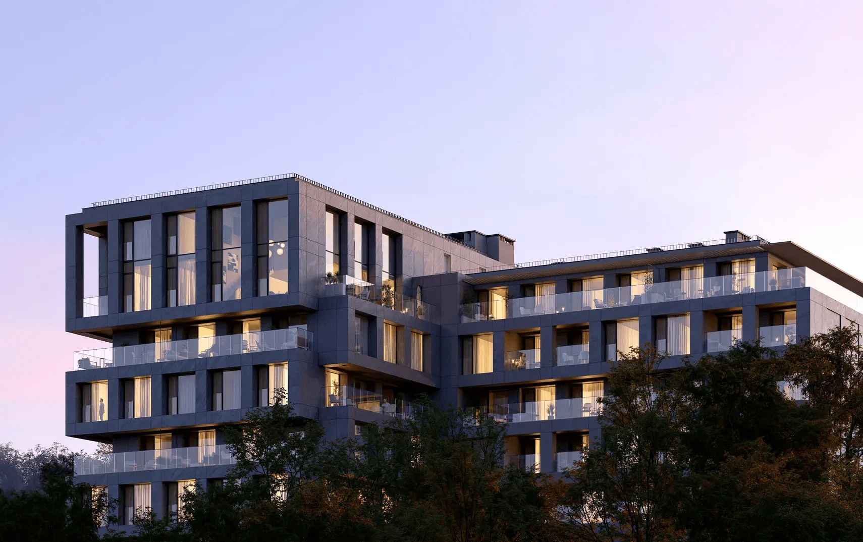 Simore – residential complex, project visualisation